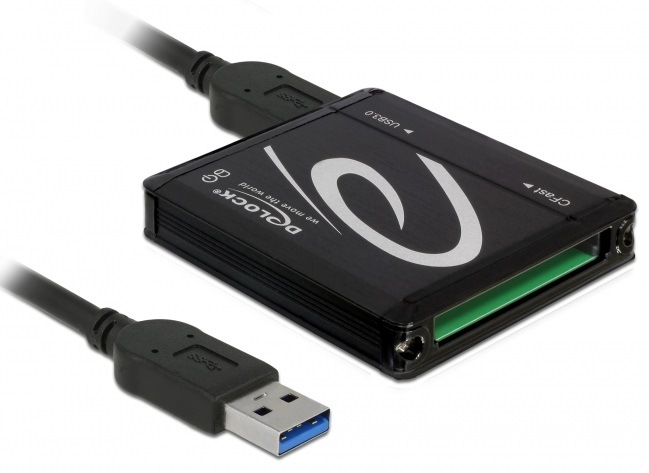 Čtečka paměťových karet DeLock USB 3.0 / CFast černá