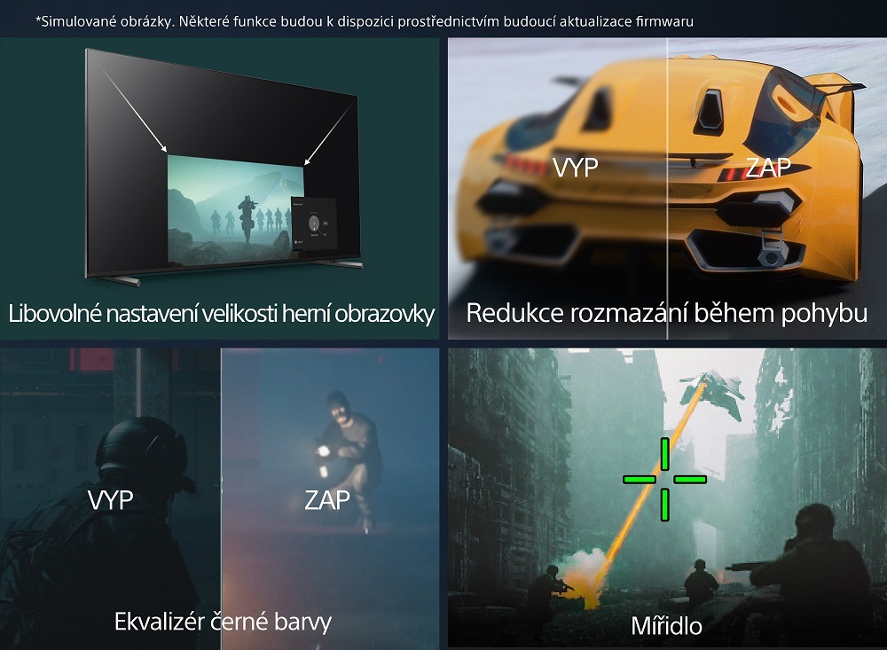 Televize Sony XR-55X93K Herní nastavení