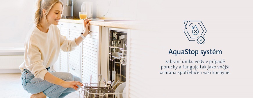 Myčka eta, aquastop systém