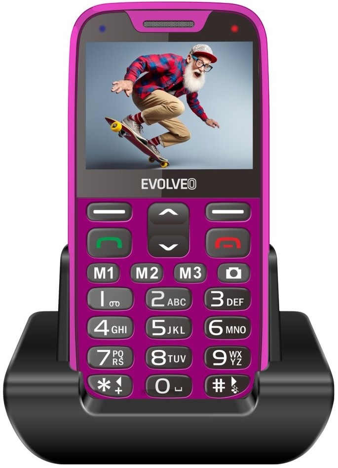 Mobilní telefon Evolveo EasyPhone XR růžový Mobilní telefon Evolveo EasyPhone XR růžový
