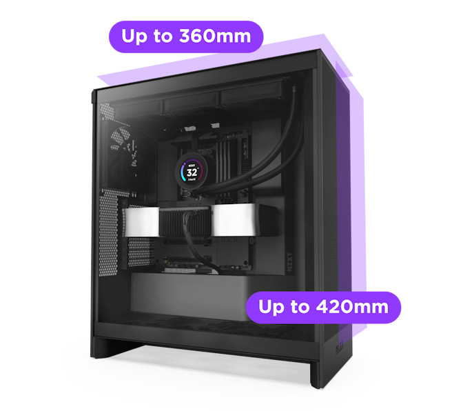 Case NZXT H7 Flow RGB bílá NZXT H7 Flow RGB
