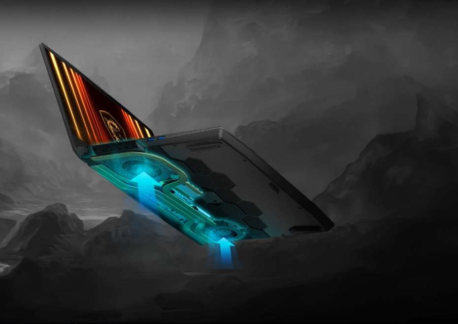 Notebook MSI Katana 17 HX B14WFK-283XCZ černý MSI Katana 17 HX B14W se opírá o výkonné chlazení Cooler Boost 5