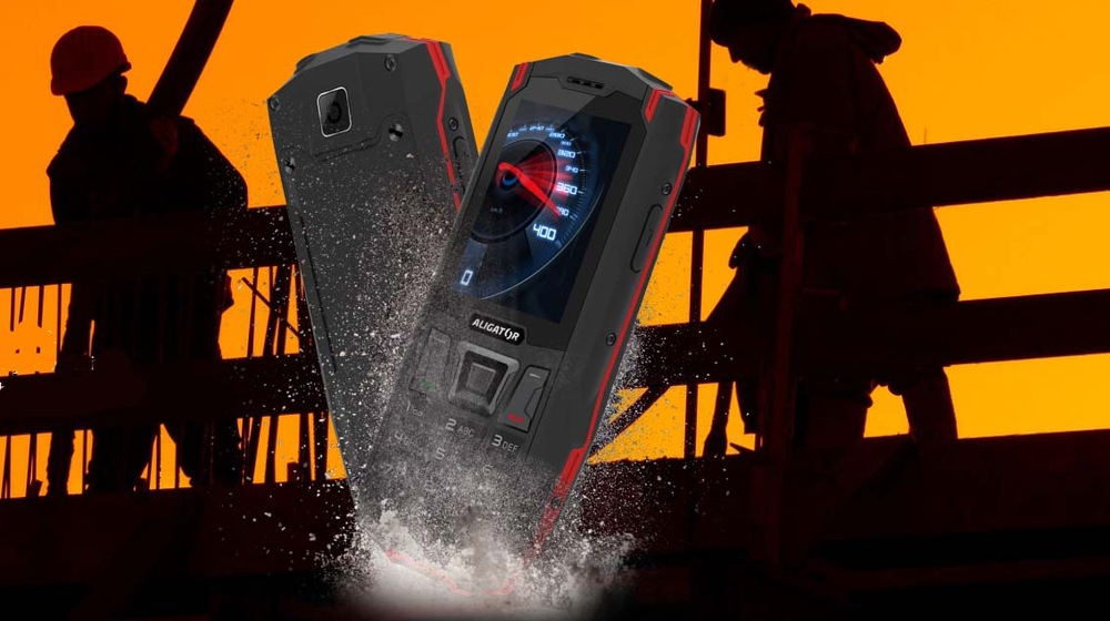 Mobilní telefon Aligator K50 eXtremo černý/červený Mobilní telefon Aligator K50 eXtremo černý/červený