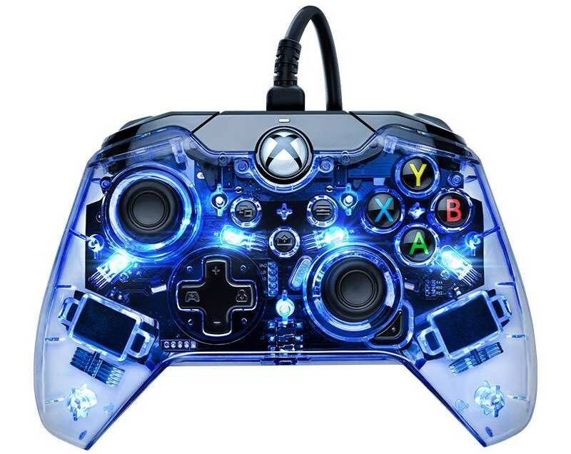 Gamepad PDP Afterglow Wired - XBOX Series X/S, XBOX One průhledný