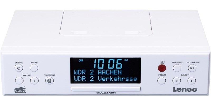 Radiopřijímač s DAB+ Lenco KCR-190 bílé