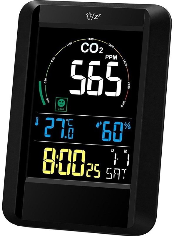 Měřič kvality vzduchu Airbi CO2AIR černý