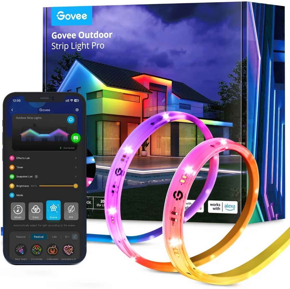 LED pásek Govee Outdoor Pro SMART, RGBICWW, 10m