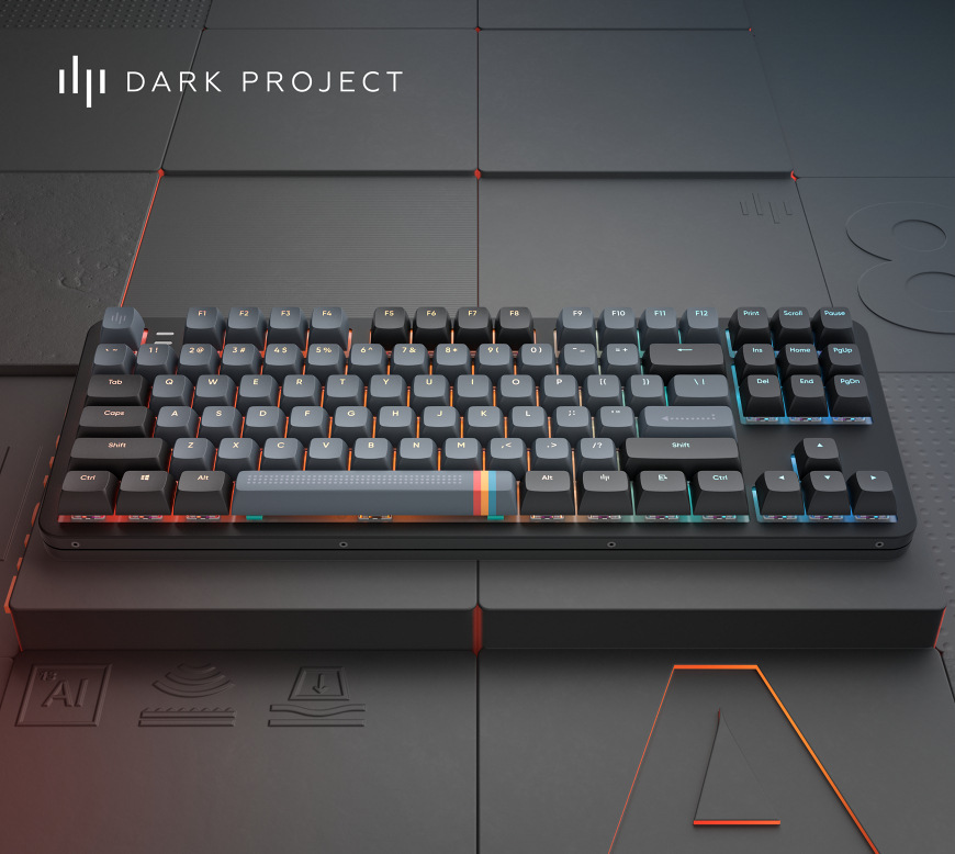 Klávesnice Dark Project ALU Midnight US černá