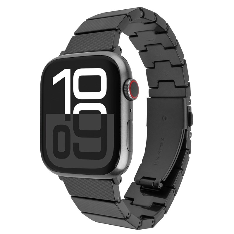 Řemínek FIXED Resin Strap na Apple Watch 44/45/46/49mm - černý