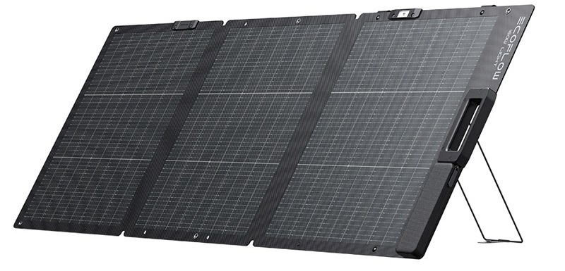 Kompaktní skládací Solární panel EcoFlow 160W skládací - 3. generace, černá barva