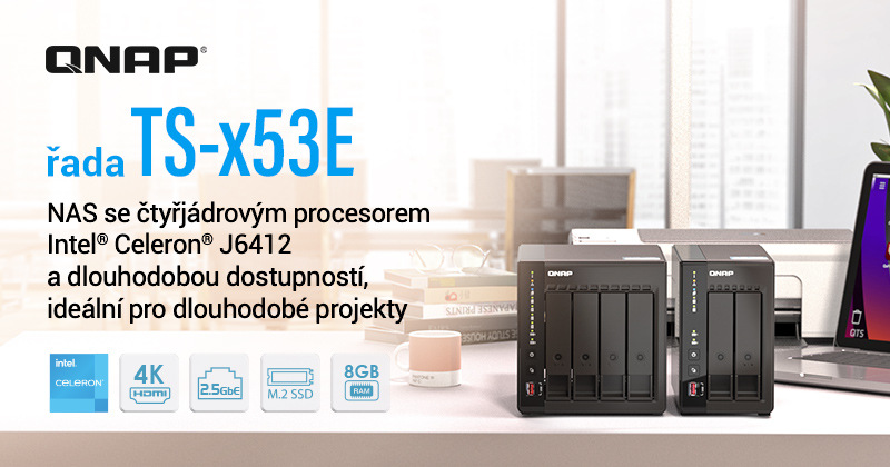 Datové úložiště (NAS) QNAP TS-253E-8G černé