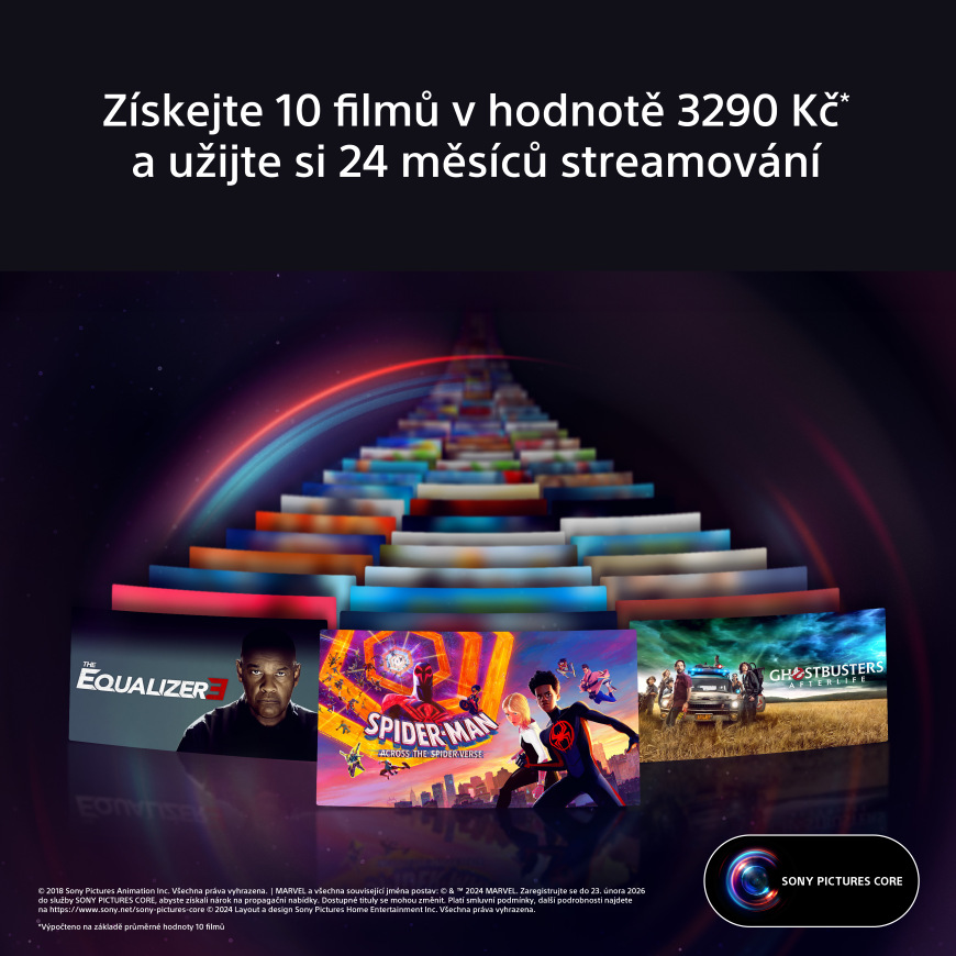 Televize Sony XR-55X93K Filmotéka Sony Pictures Core