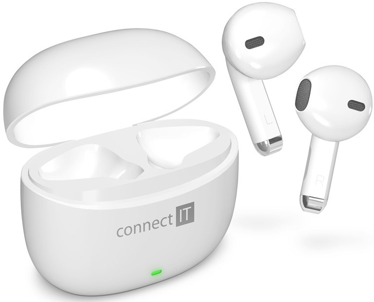 Connect IT True Wireless SonicBass, bílá