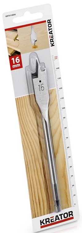 Vrták Kreator KRT010806, do dřeva 16×152 mm