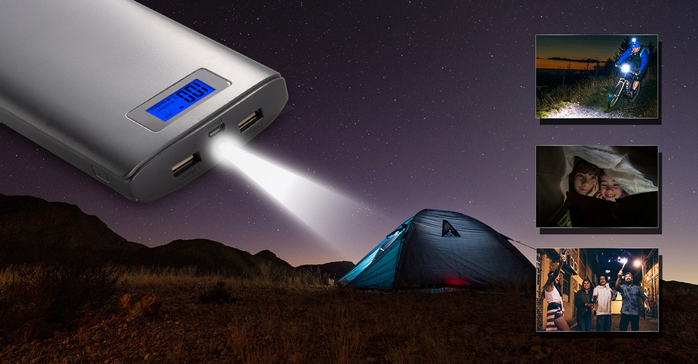 Powerbanka ADATA P20000D, 20000mAh žlutá