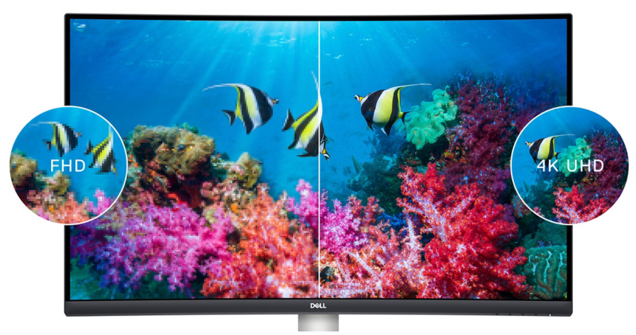 Monitor Dell S3221QS Curved 4K Monitor Dell S3221QS Curved 4K