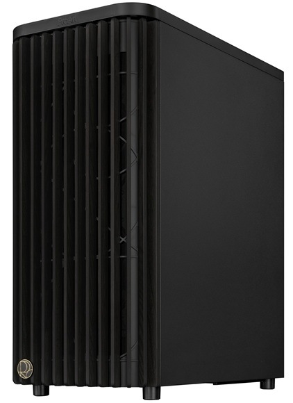 Case Asus ProArt PA401 WOOD METAL černá Detail obrázku PC skříně.