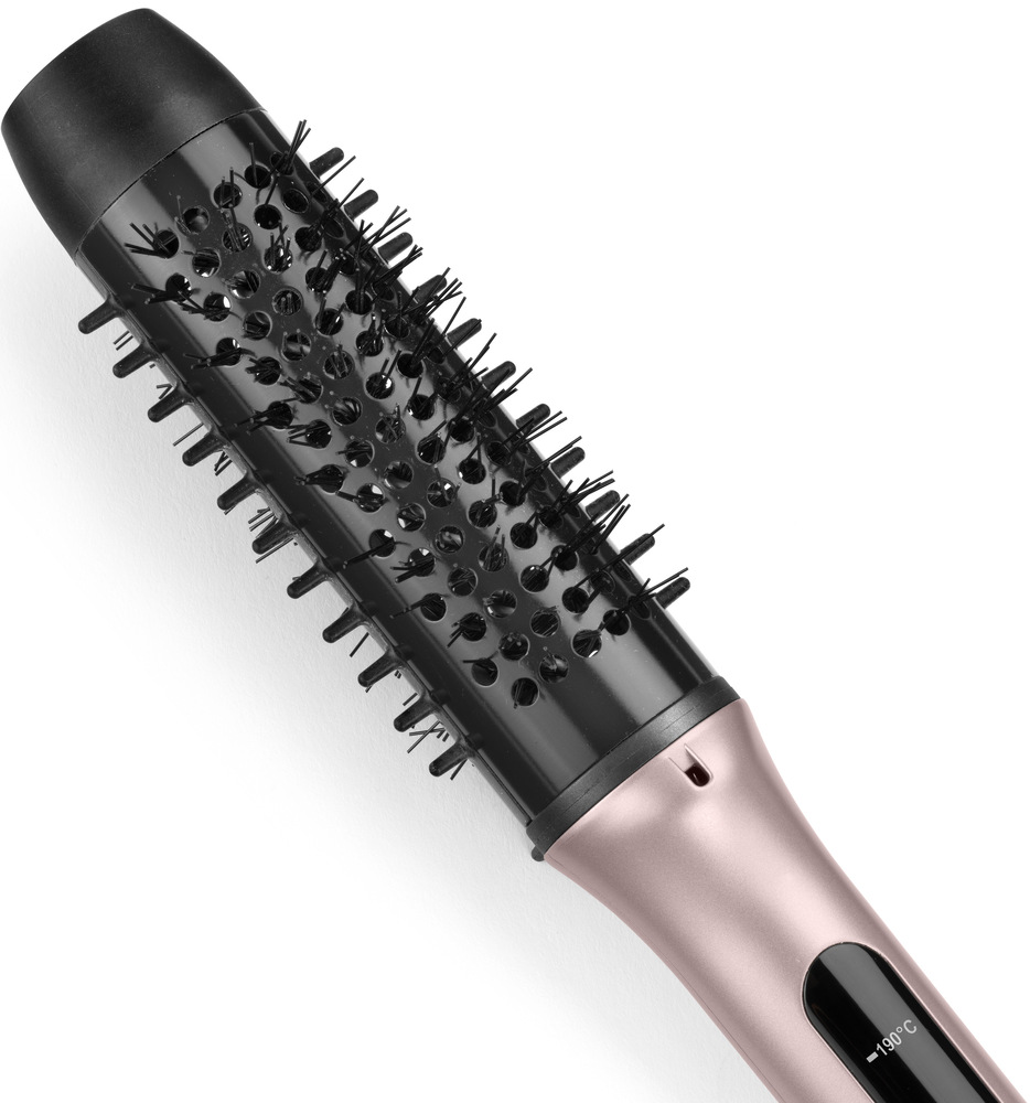 Žehlicí kartáč BaByliss HSB200E růžová Kartáč s antistatickými štětinami.