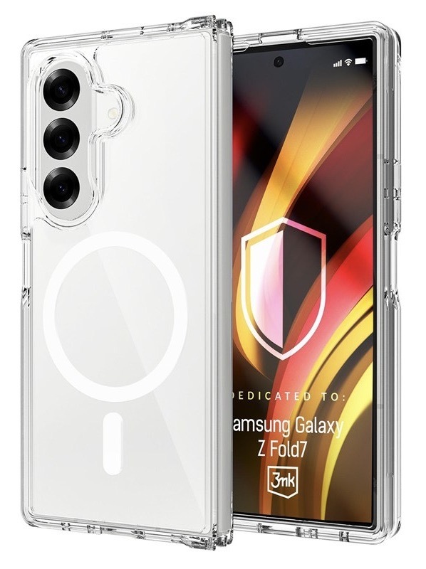 Kryt na mobil 3mk na Samsung Galaxy Z Fold 7, průhledná barva