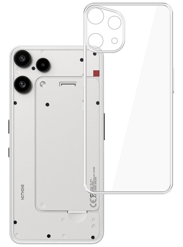 Kryt 3mk na mobil Nothing Phone (3a) Lite, průhledná barva