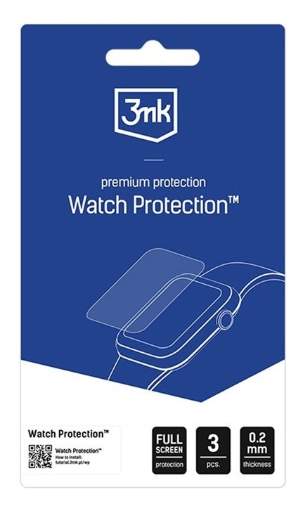 Hybridní ochranné sklo 3mk na Xiaomi Watch 5, průhledná barva