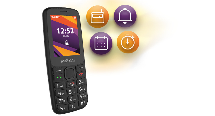 Mobilní telefon myPhone 6410 LTE černý Mobilní telefon myPhone 6410 LTE černý