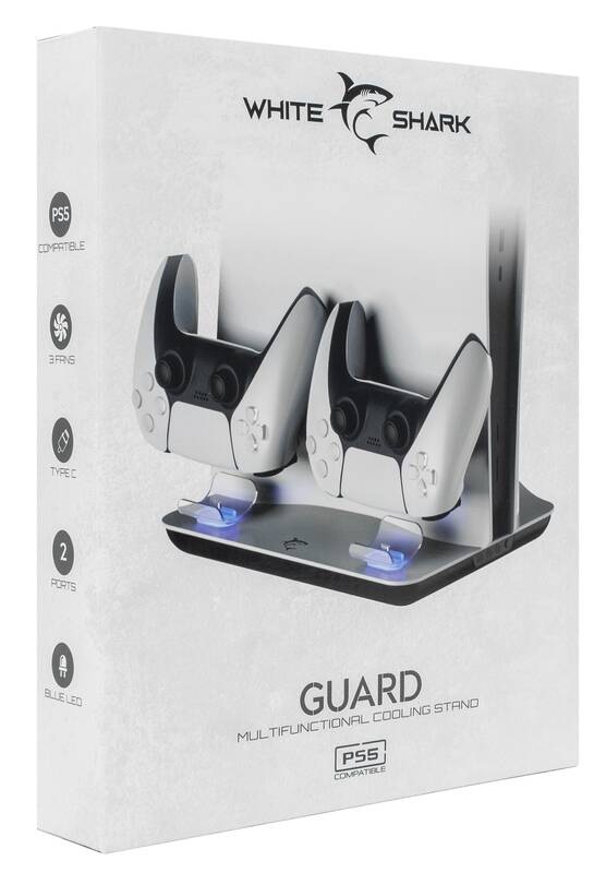 Dokovací stanice White Shark GUARD pro Playstation 5 bílá