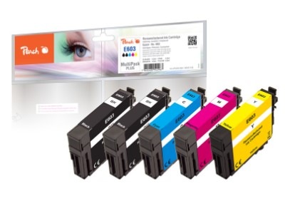 Inkoustová náplň Peach Epson 603, T03U1, T03U6, MultiPac Plus, 2x 160, 3x 145 stran vícebarevná