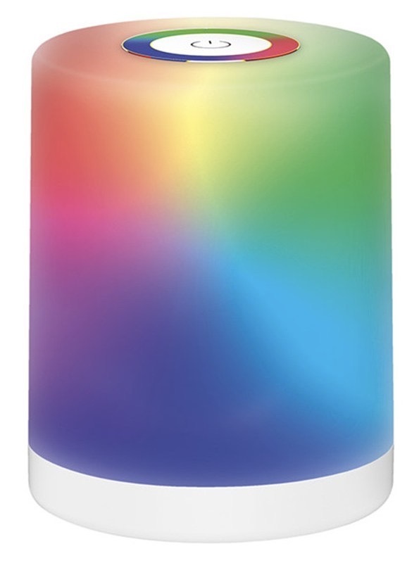 Stolní LED lampička Solight RGB lucerna bílá