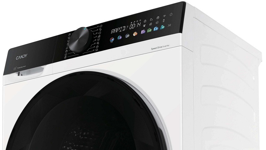 Pračka Candy BP 49BL11UC-S bílá detail ovládacího panelu pračky Candy BP 49BL11UC-S