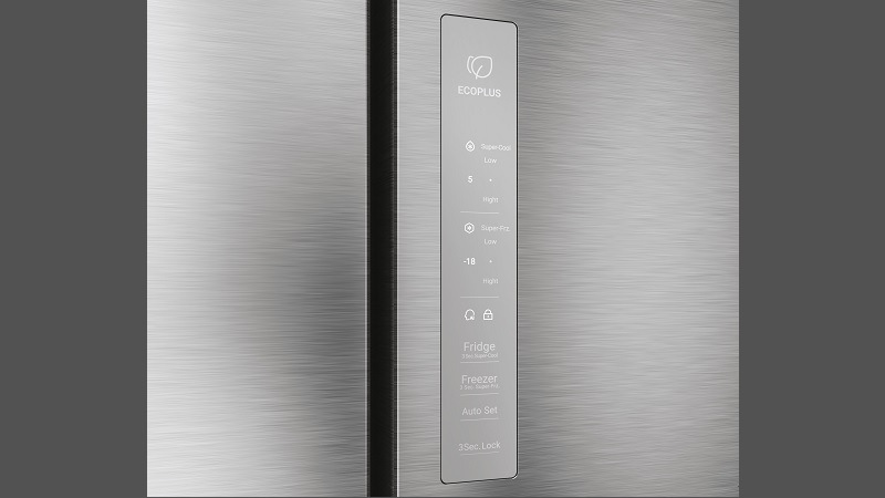 Americká lednice Haier HCR7818DNMM stříbrná