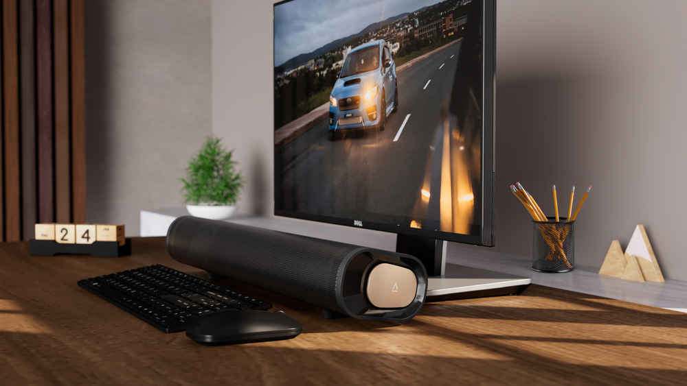 Univerzálním provedením se soundbar Creative Stage Pro hodí pro připojení k televizi i počítači