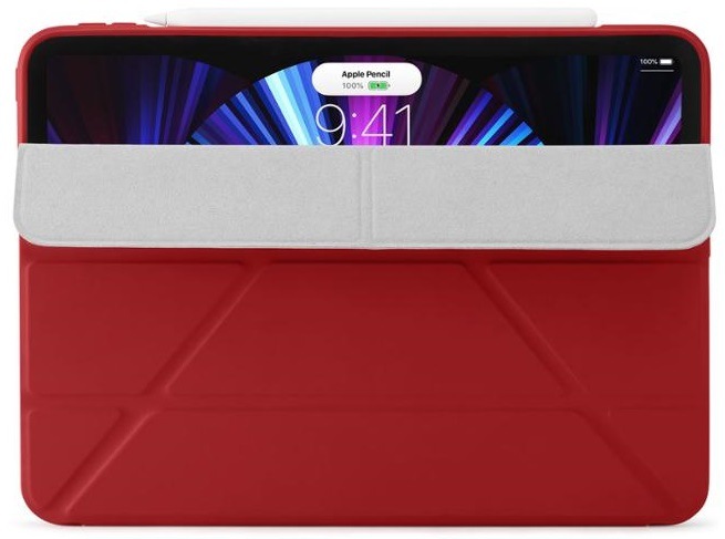 Pouzdro na tablet Pipetto Origami na Apple iPad Pro 11“ (2021/2020/2018) červené Pouzdro na tablet Pipetto Origami na Apple iPad Pro 11“ (2021/2020/2018) červené