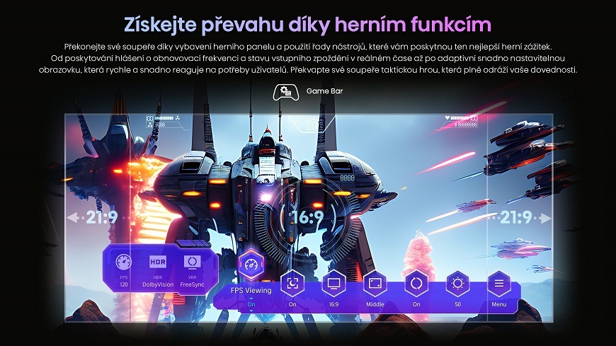 Televize Hisense 65U7KQ Televize Hisense 65U7KQ, Game Bar