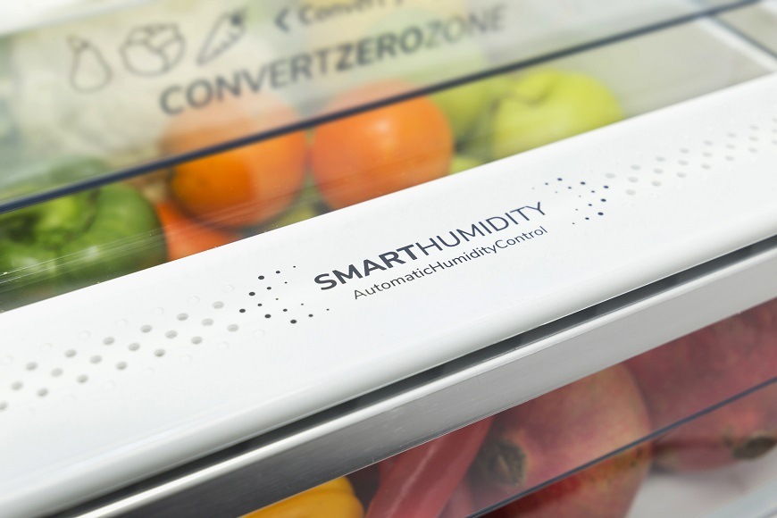 Kombinovaná chladnička Gorenje NRC620BSXL4, nerezová, zásuvka CrispZone se SmartHumidity