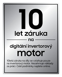 samsung záruka 10 let na motor