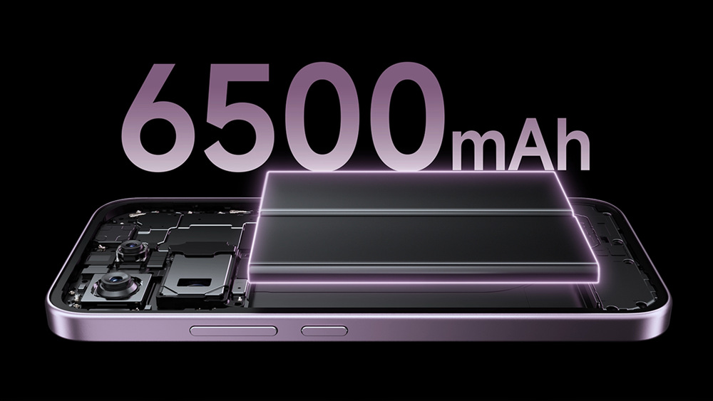 6 500mAh baterie a dlouhá výdrž