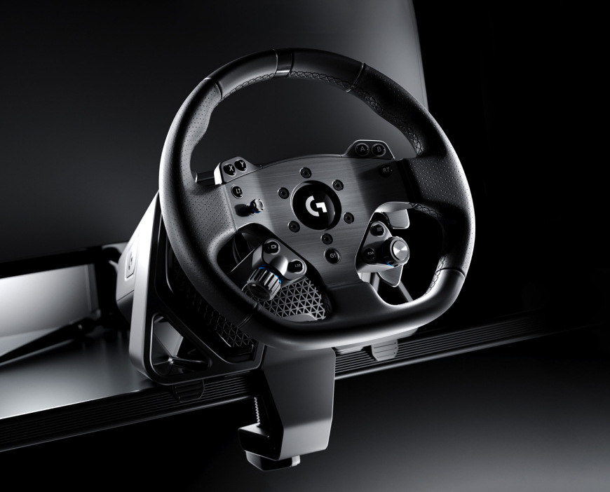 Volant Logitech G PRO Racing Wheel PS/PC černý Volant Logitech G PRO Racing Wheel s kovovými pádly a upevněním ke stolu