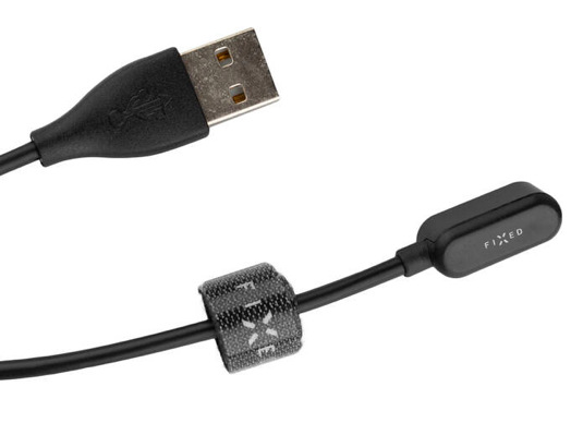 Nabíjecí kabel FIXED na Huawei/Honor Band 6 černý