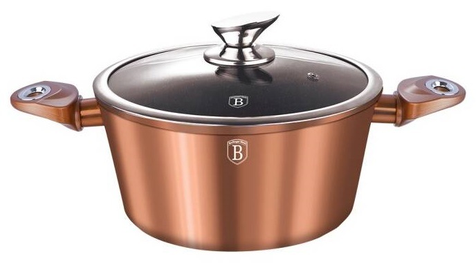Kastrol s poklicí Berlinger Haus Rosegold Metallic Line 4,8 l