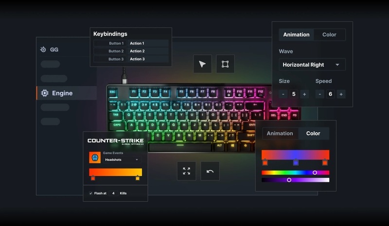 Klávesnice SteelSeries Apex 9 TKL US černá