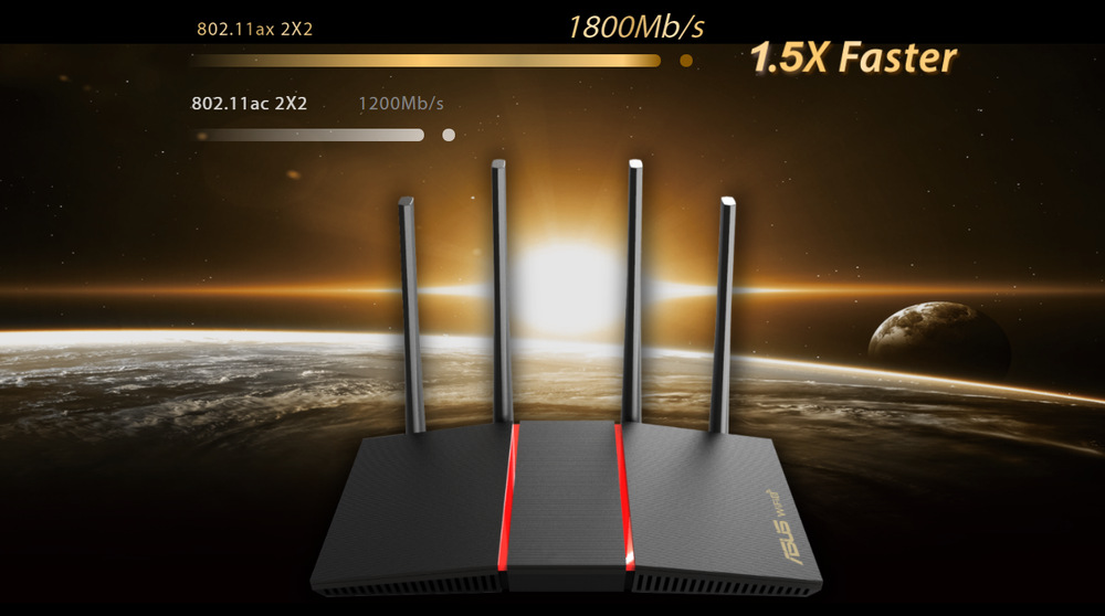 Router Asus RT-AX55 černá Router Asus RT-AX55 černá