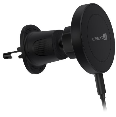 Držák na mobil Connect IT InCarz MagSafe Charger černý