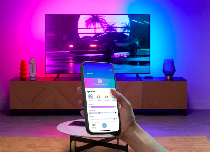 LED pásek WiZ Starter kit 55"-65", WiZ Sync box