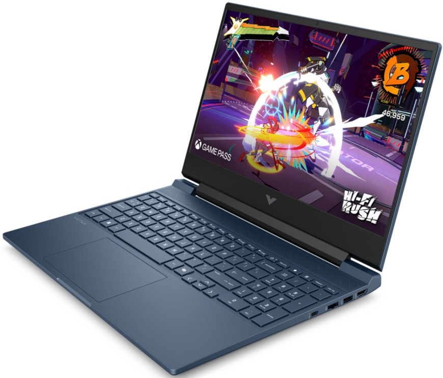Notebook HP VICTUS 15-fa2001nc + Game Pass předplatné na 3 měsíce modrý HP VICTUS 15-fa2001nc, modrá
