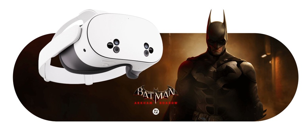Brýle pro virtuální realitu Meta Quest 3S 256 GB + Batman: Arkham Shadow (US verze) bílé Meta Quest 3S