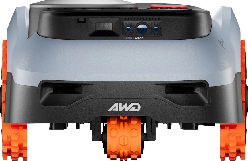 Přední LiDAR a kamera VisionFence™ u Segway Navimow i210E LiDAR Pro AWD