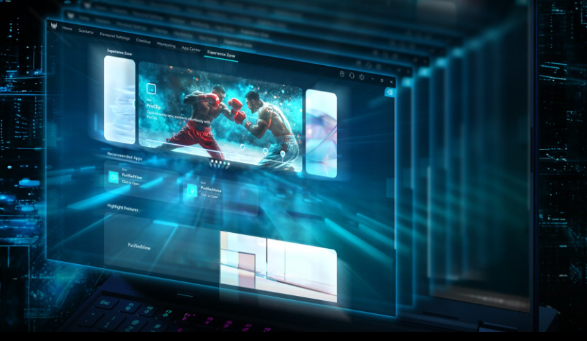 Notebook Acer Predator Helios 18 AI (PH18-I71-90AJ) černý Acer Predator Helios 18 AI má k dispozici i vychytávky NitroSense a Experience Zone