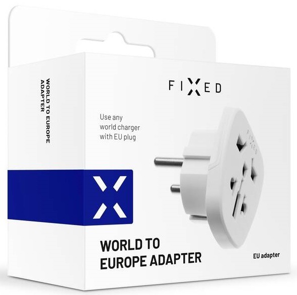 Cestovní adaptér FIXED EU pro zapojení UK, US, AUS nabíječek do EU zásuvek Cestovní adaptér FIXED EU pro zapojení UK, US, AUS nabíječek do EU zásuvek