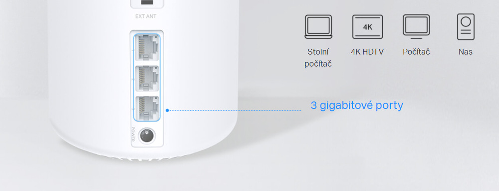 Komplexní Wi-Fi systém TP-Link Deco X50-4G, LTE Mesh bílý Komplexní Wi-Fi systém TP-Link Deco X50-4G, LTE Mesh bílý